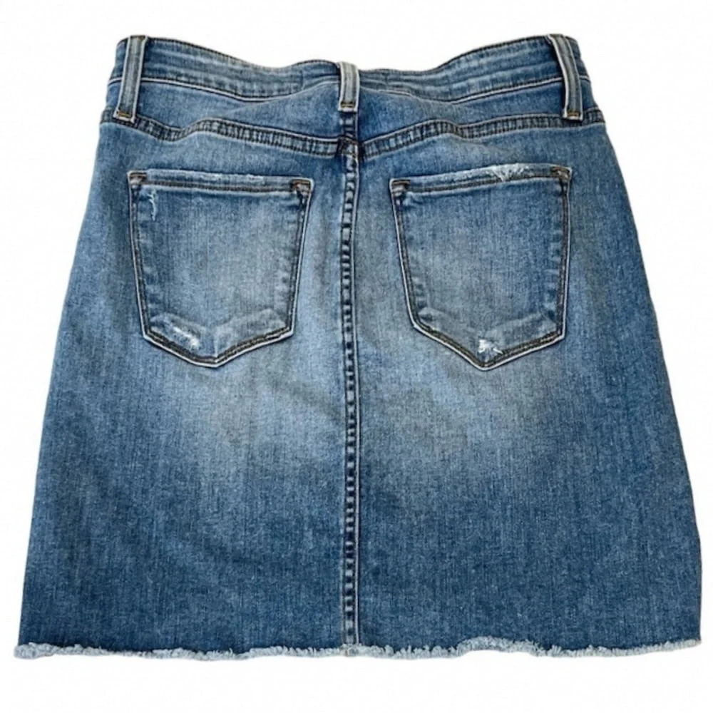 Flying Monkey Denim Skirt with Frayed Hem Size Waist 25 / 0